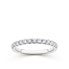 Everlasting 0.50ct TW Lab-Grown Diamond Pave Set Wedding Band in 18ct White Gold