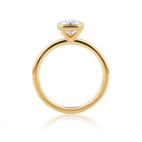 Everlasting 1.25ct TW Pear Lab-Grown Diamond Bezel Set Engagement Ring in 18ct Yellow Gold