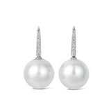 South Sea Pearl Earrings in 18ct White Gold