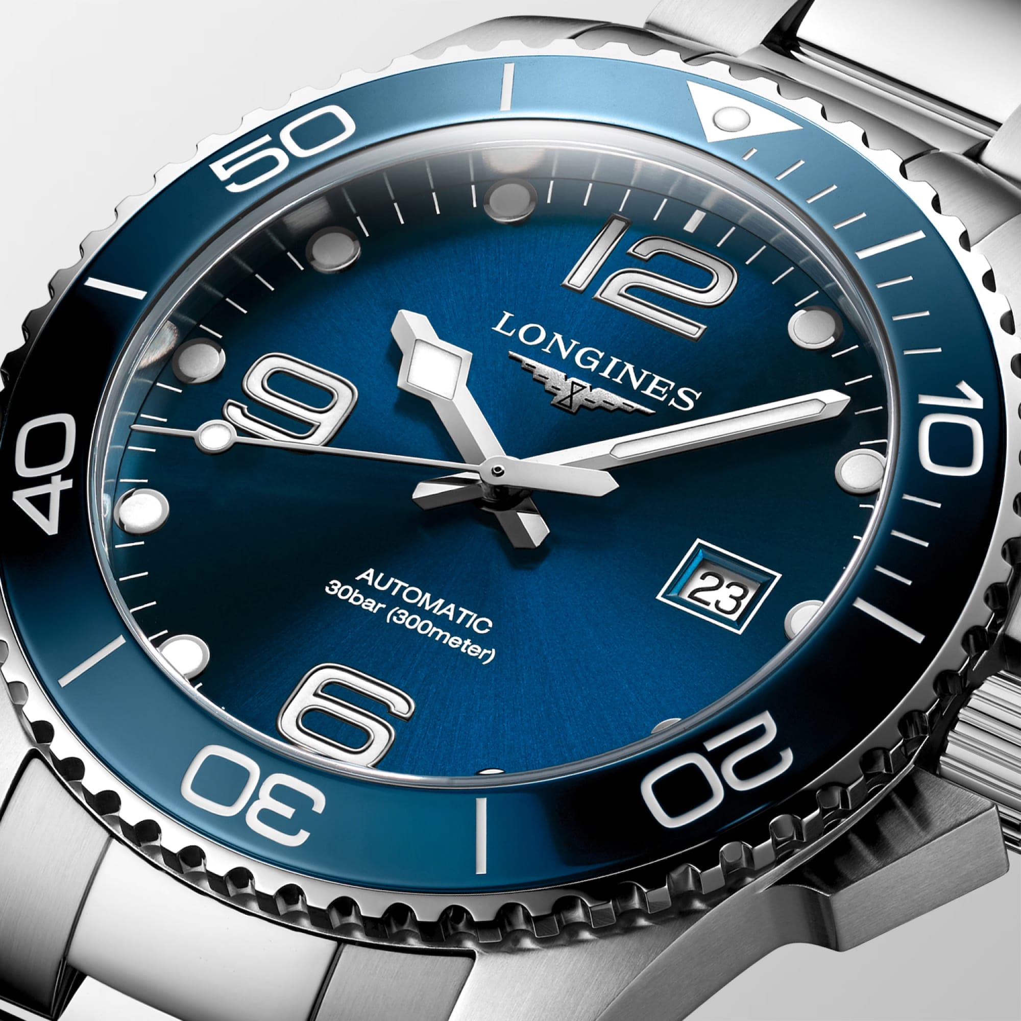 Longines HydroConquest Men's 43mm Stainless Steel Automatic Watch L3.782.4.96.6