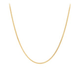 Diamond Cut Curb Link Chain in 9ct Yellow Gold