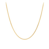 Diamond Cut Curb Link Chain in 9ct Yellow Gold