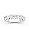 Everlasting 1.40ct TW Oval Lab-Grown Diamond Half Eternity Ring in 18ct White Gold