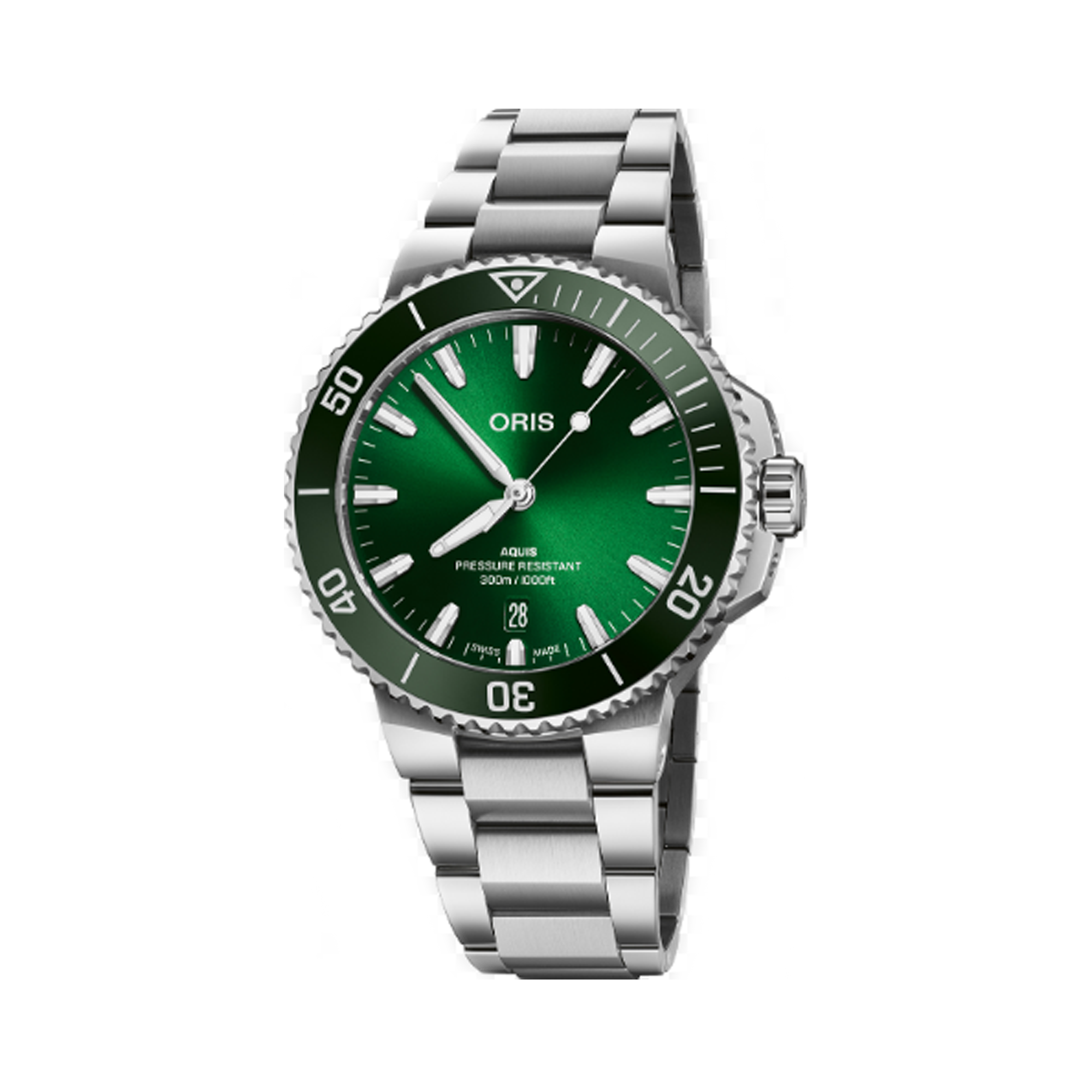 Oris Aquis Diver Men's 41.50mm Stainless Steel Automatic Watch 733 7787 4157MB