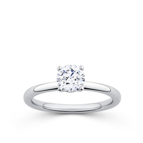 Everlasting 0.75ct TW Round Brilliant Lab-Grown Diamond Solitaire Engagement Ring in 18ct White Gold