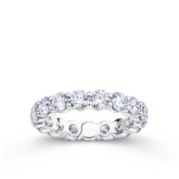 Everlasting 3.24ct TW Round Brilliant Lab-Grown Diamond Full Eternity Wedding Band in 18ct White Gold