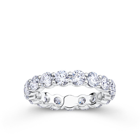 Everlasting 3.24ct TW Round Brilliant Lab-Grown Diamond Full Eternity Wedding Band in 18ct White Gold