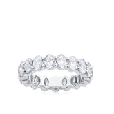 Everlasting 3.80ct TW Oval Lab-Grown Diamond Full Eternity Wedding Band in 18ct White Gold