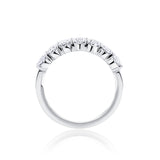 Everlasting 1.40ct TW Oval Lab-Grown Diamond Half Eternity Ring in 18ct White Gold