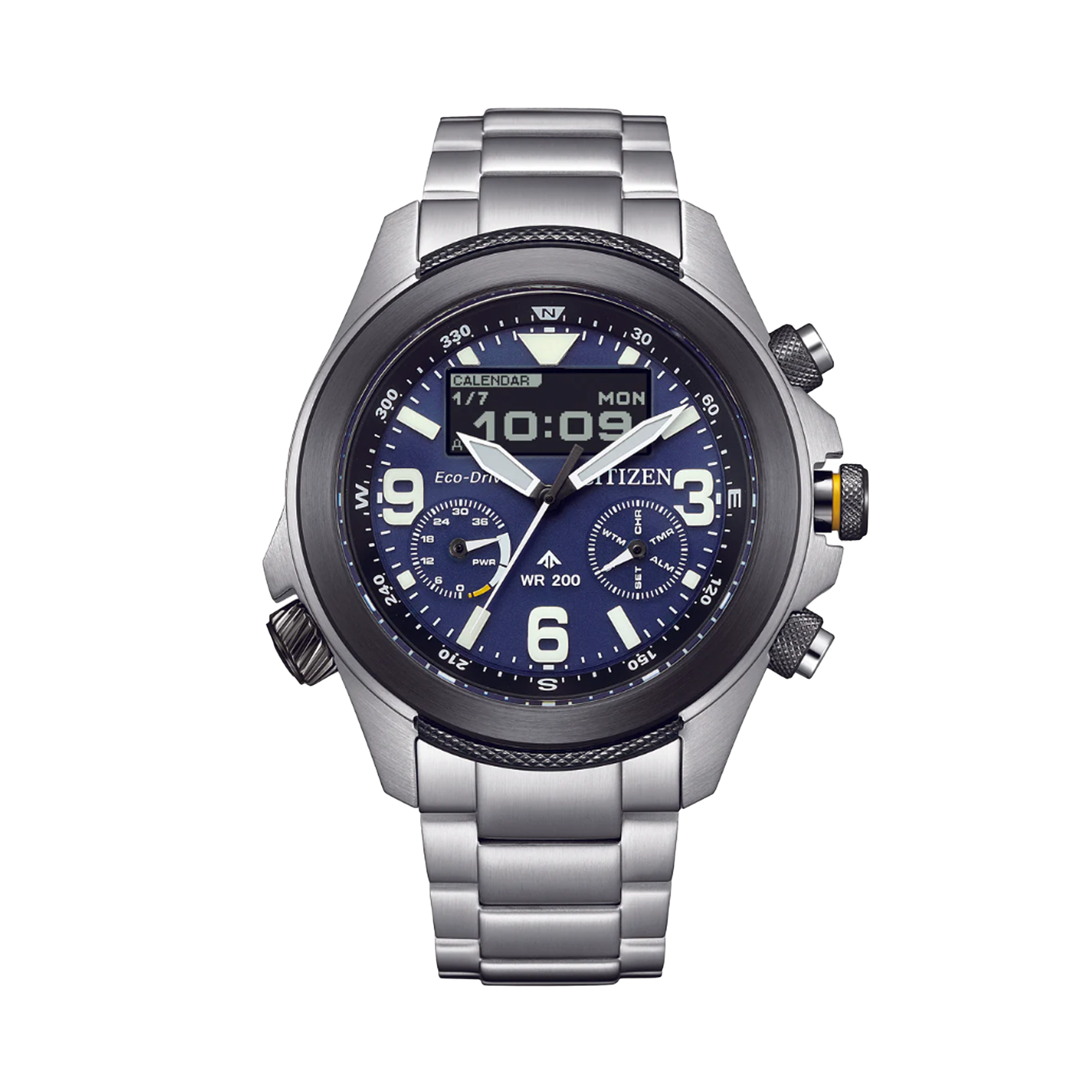 Citizen Promaster Men's 44mm Analogue Digital Stainless Steel Watch JV1006-51L