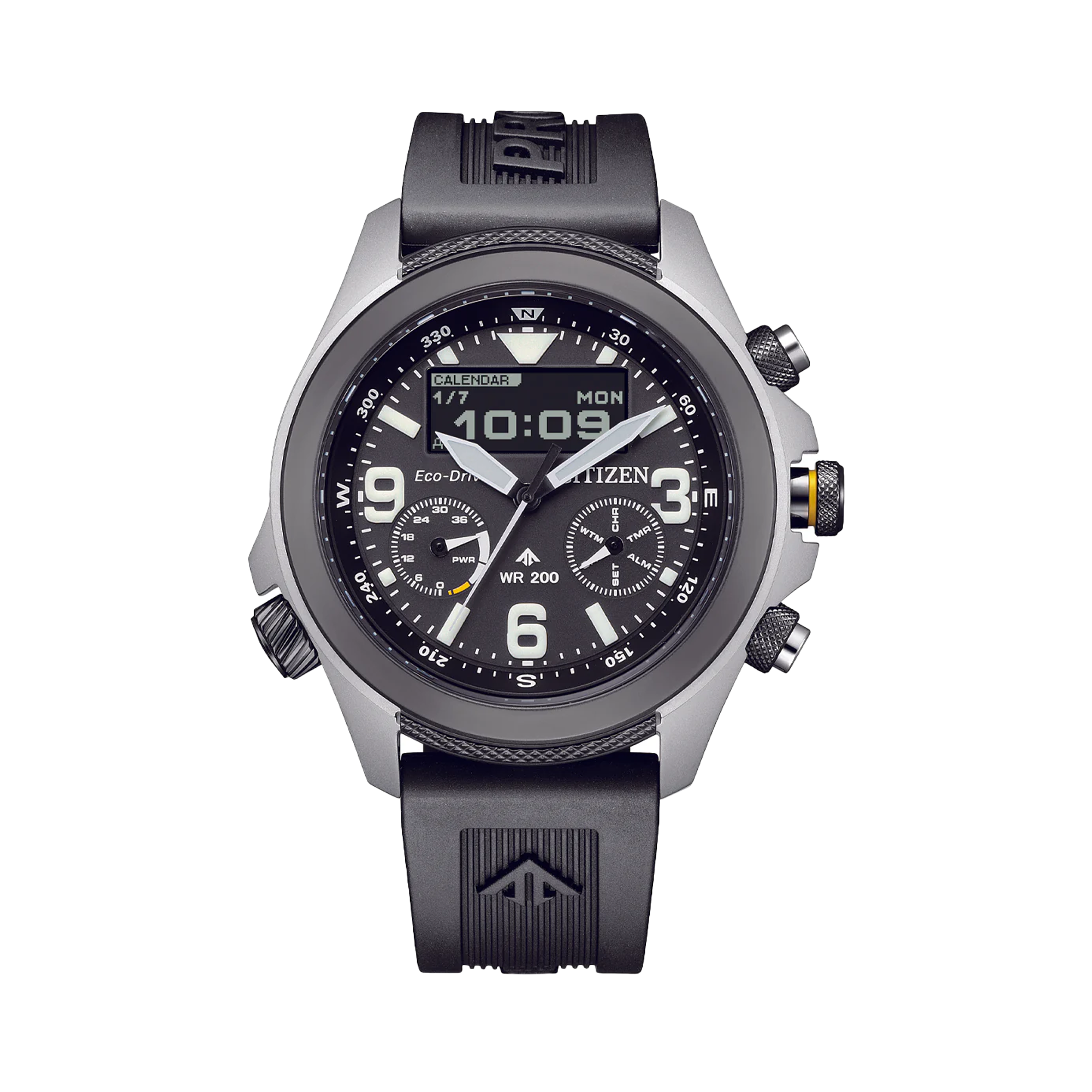 Citizen Promaster Men's 44mm Analogue Digital Stainless Steel Watch JV1007-07E