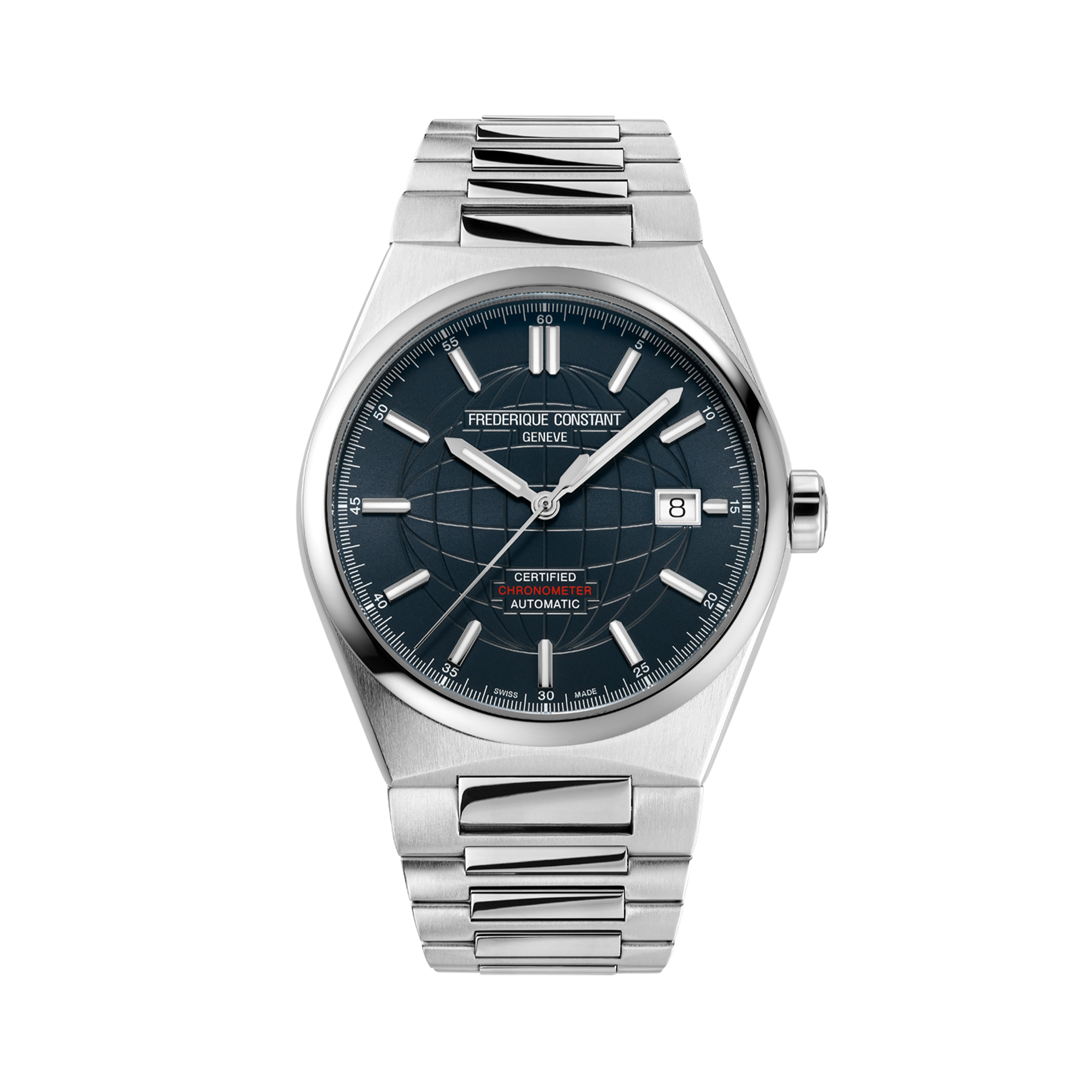 Frederique Constant 39mm Chronometer Watch FC-303BL3NH6B