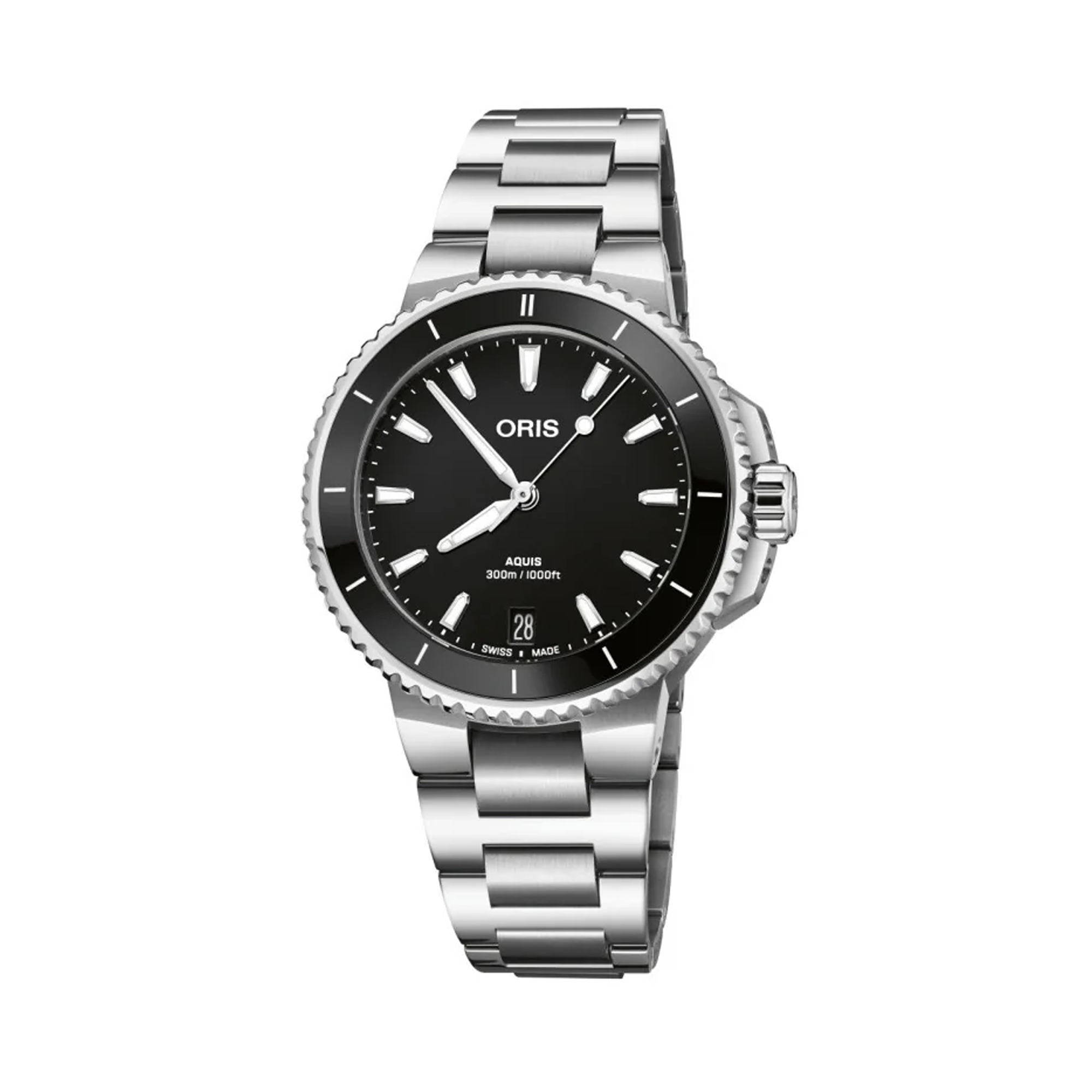 Oris Aquis Diver Women's 36.50mm Stainless Steel Automatic Watch 733 7792 4154MB