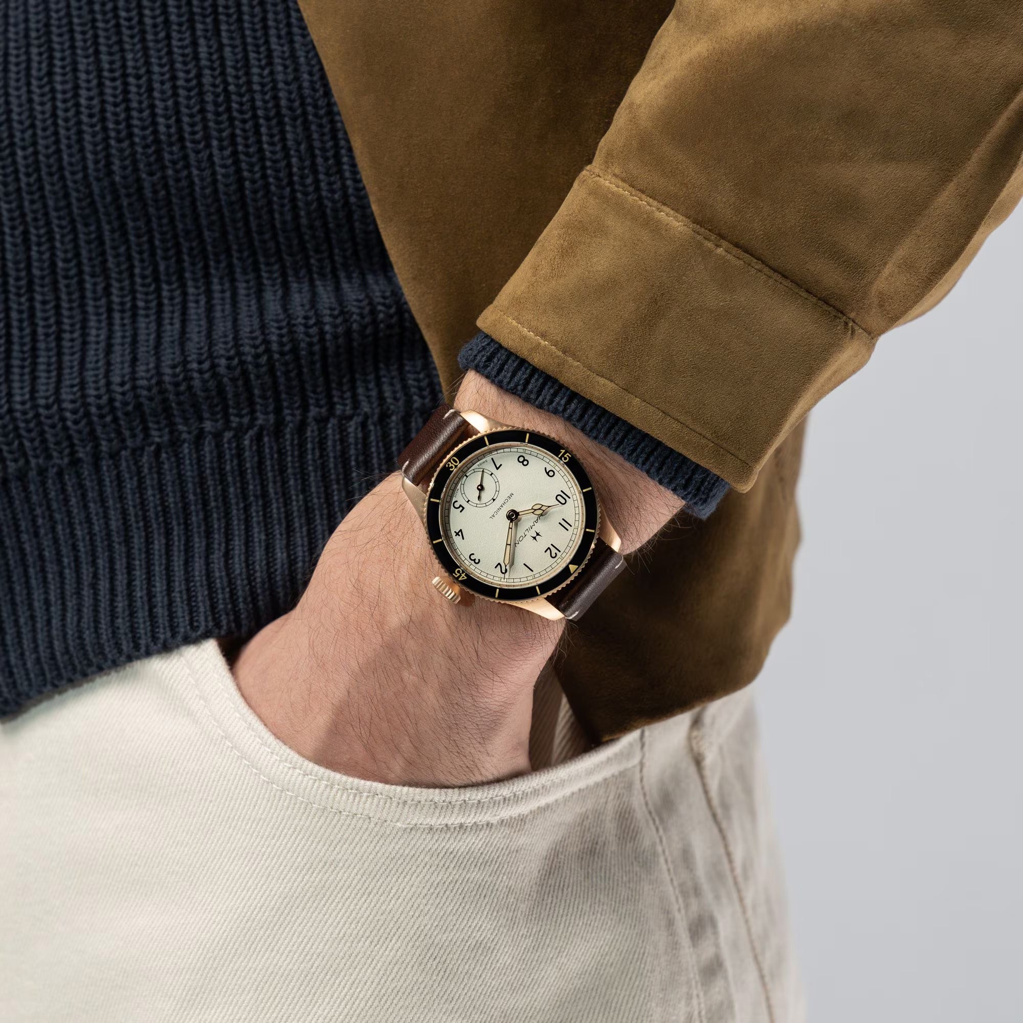 Hamilton Khaki Aviation Manual Wind Men's 43mm Watch H76709510