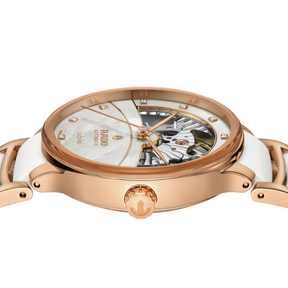 Rado Centrix Women's 35mm Automatic Ceramic & Rose PVD Watch R30 029 922
