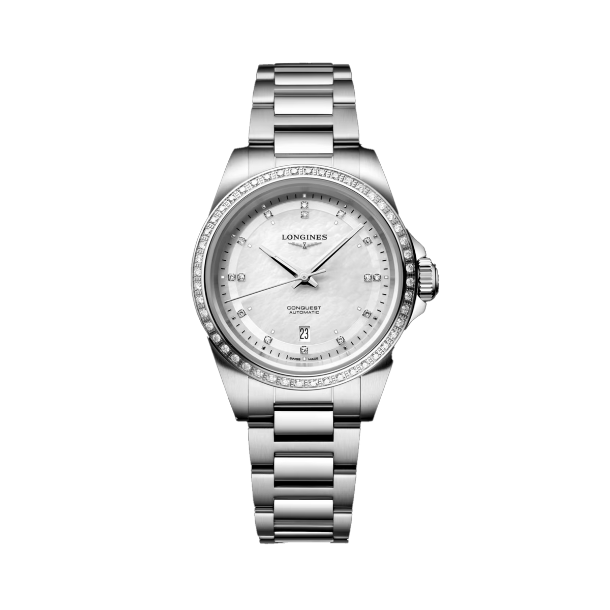 Longines Conquest Women's 30mm Stainless Steel Automatic Watch L3.320.0.87.6