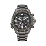 Citizen Promaster Men's 44mm Analogue Digital Black and Steel Watch JV1008-63E
