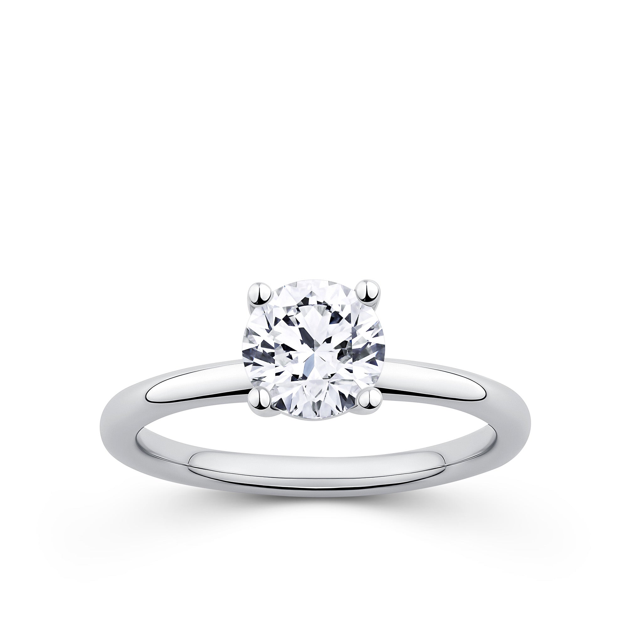 Everlasting 1.25ct TW Round Brilliant Lab-Grown Diamond Solitaire Engagement Ring in 18ct White Gold
