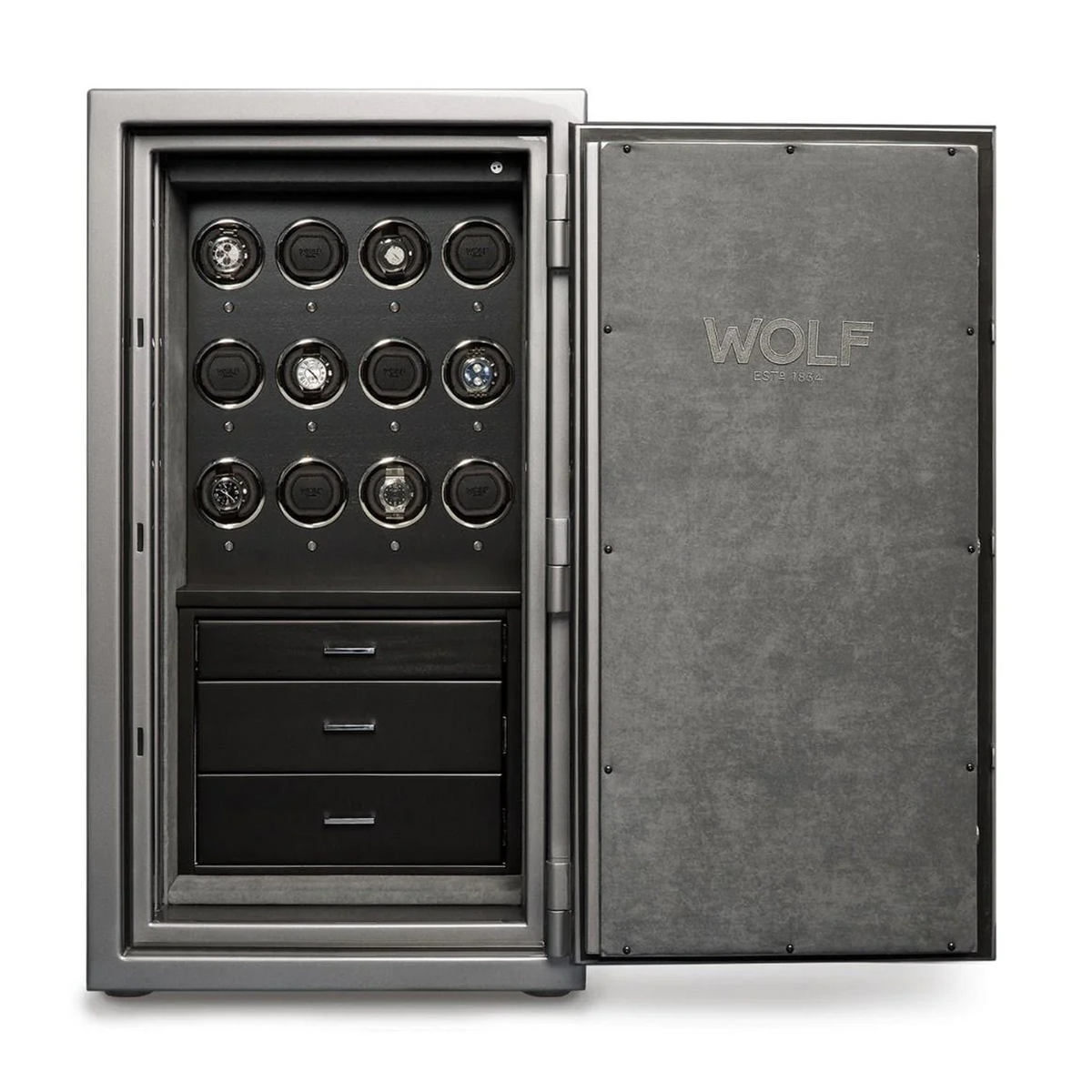 Wolf 1834 Atlas 12 Piece Winder Safe 491265