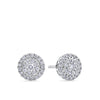 Everlasting 0.50ct TW Round Brilliant Lab-Grown Diamond Double Halo Earrings in 9ct White Gold