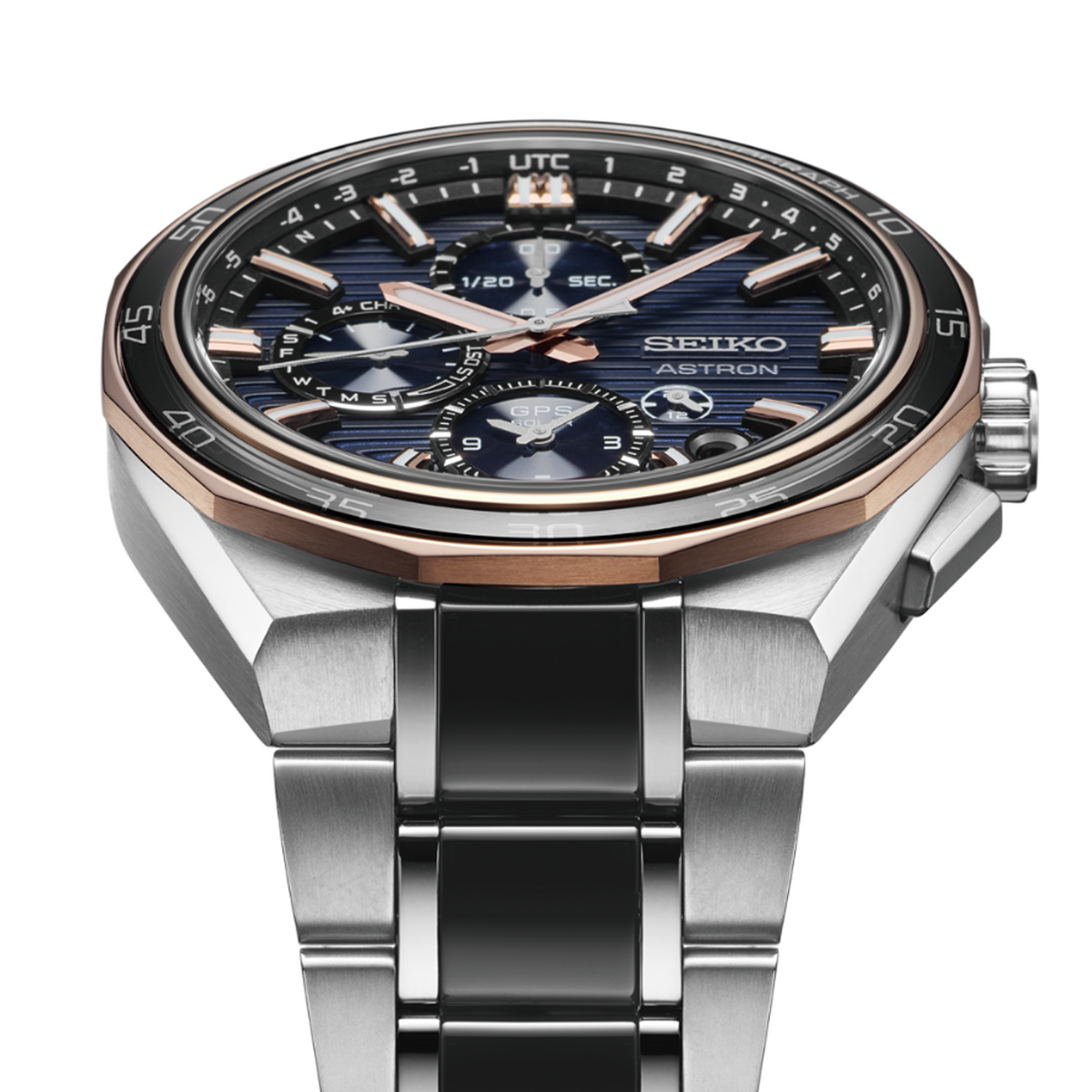 Seiko Astron Men's 44.30mm Solar GPS Watch SSH180J