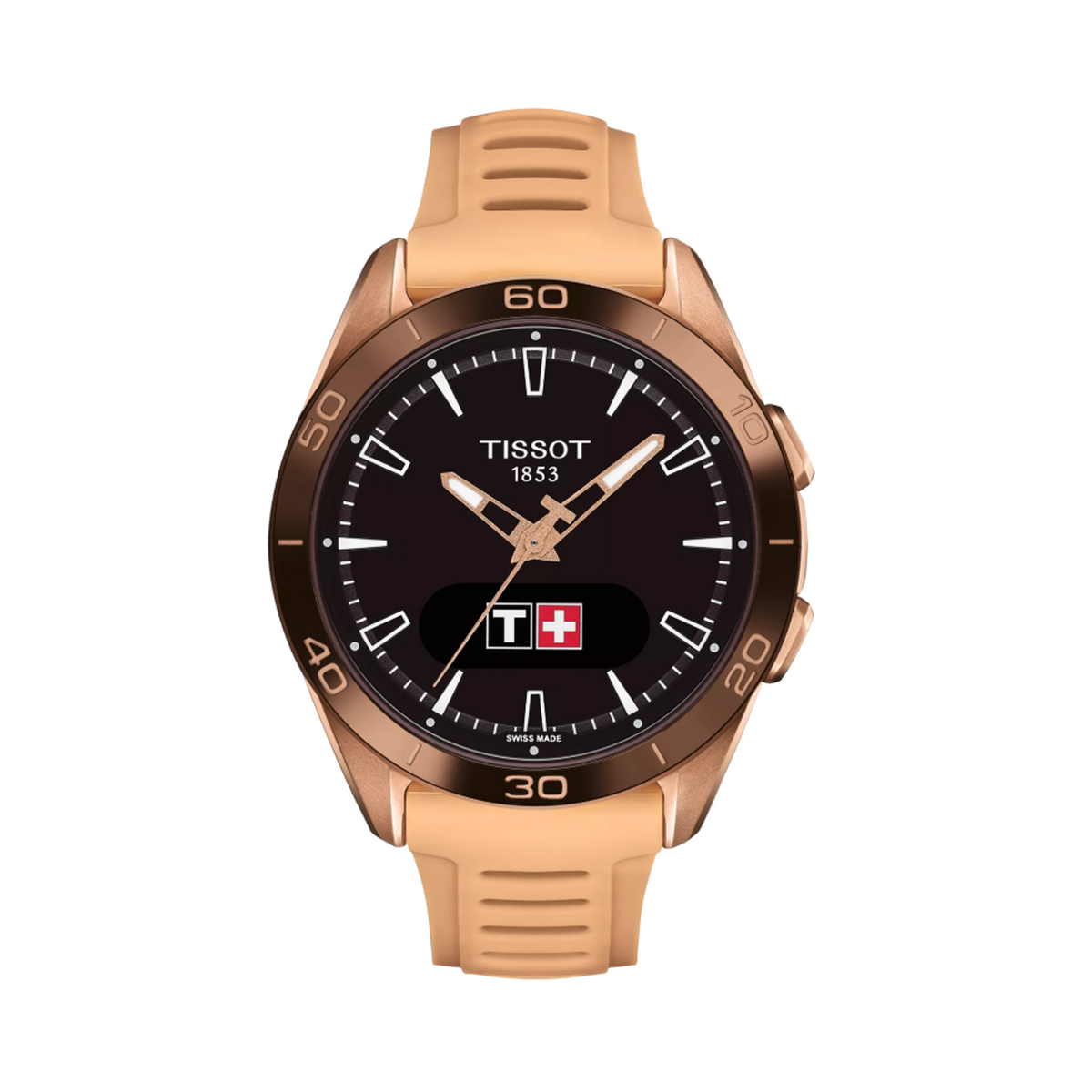 Tissot T-Touch 43mm Rose PVD Solar Watch T153.420.47.051.05