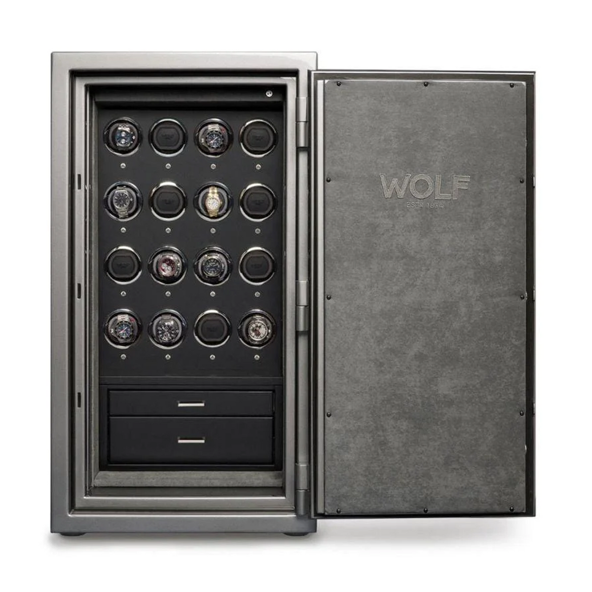 Wolf 1834 Atlas 16 Piece Winder Safe 491665