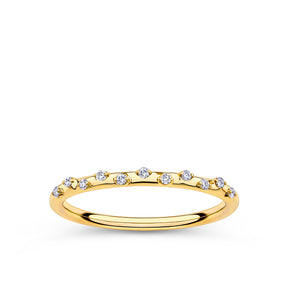 Everlasting Promise Lab Grown Diamond Round Brilliant Ring in 9ct Yellow Gold