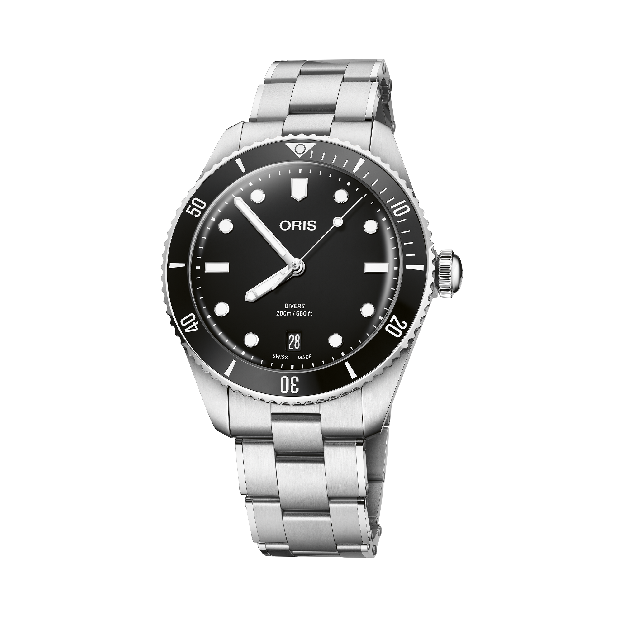 Oris Sixty Five Diver Men's 39mm Stainless Steel Automatic Watch 733 7795 4054 SET