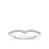 Everlasting Promise 0.12ct TW Lab-Grown Diamond Chevron Ring in 9ct White Gold