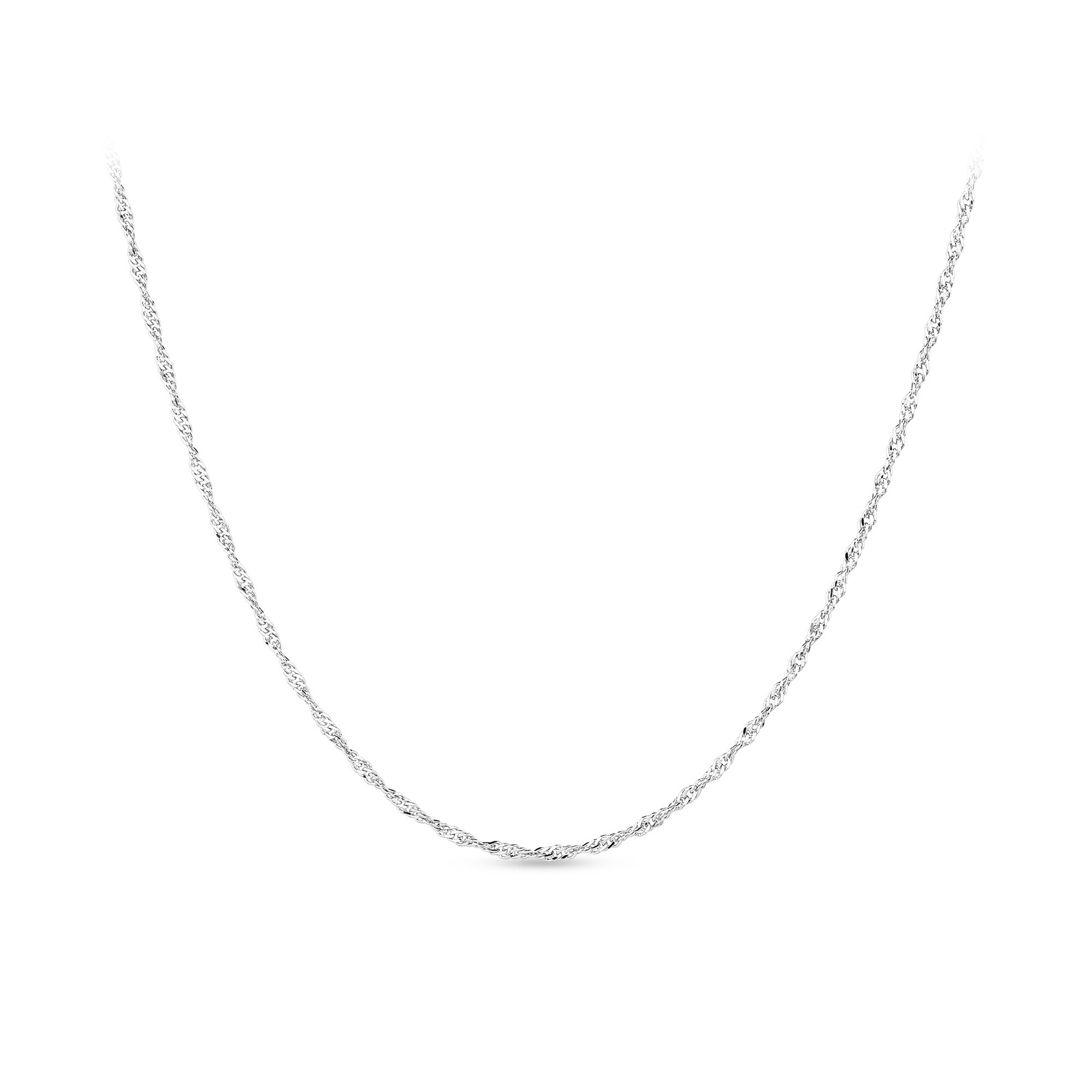 Singapore Link Chain in Sterling Silver