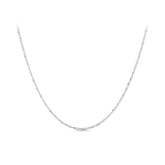 Singapore Link Chain in Sterling Silver