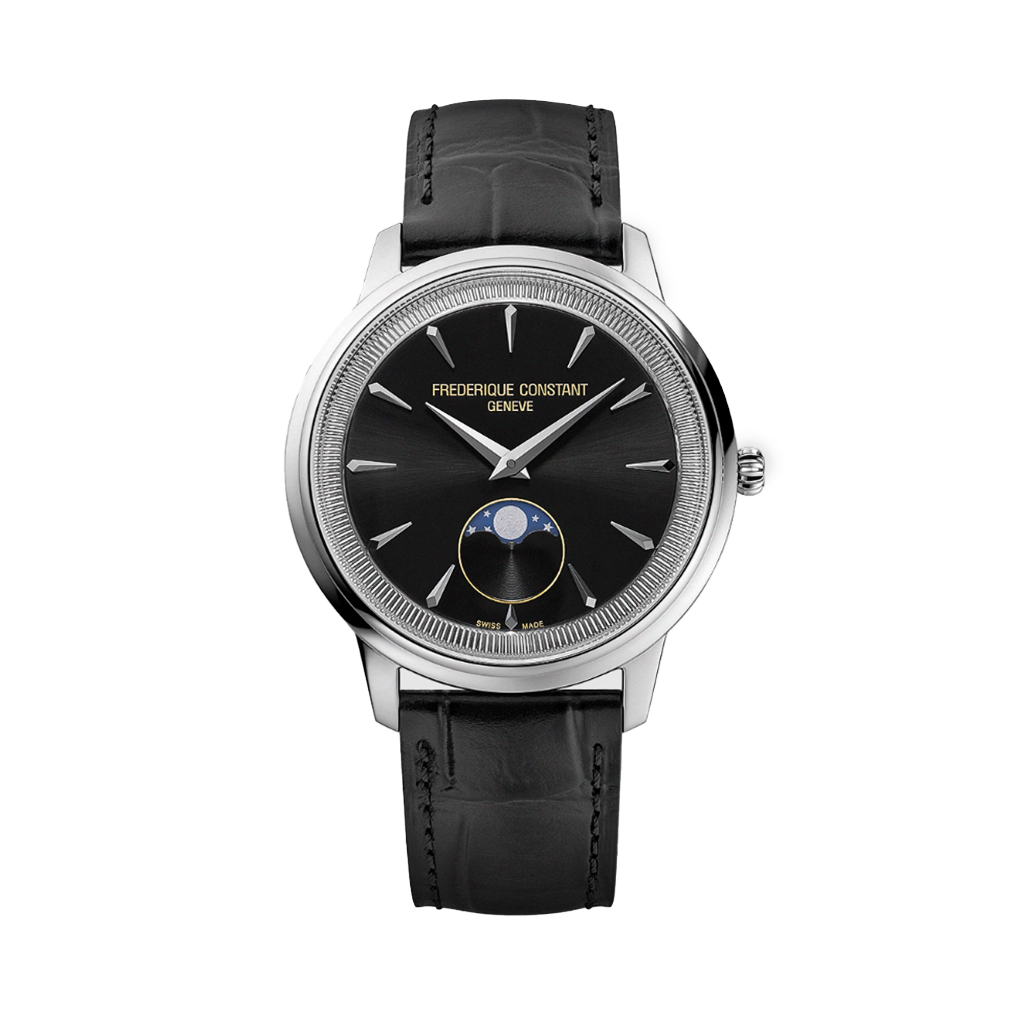 Frederique Constant 37mm Quartz Moonphase Watch FC-206B3S6