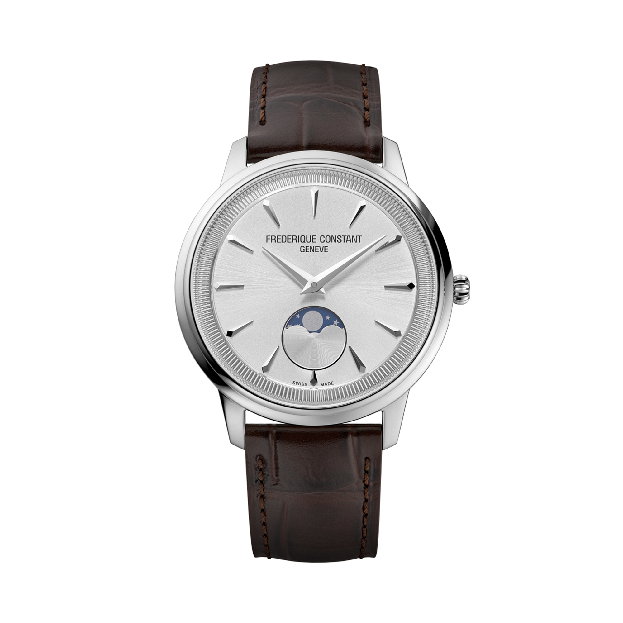 Frederique Constant 37mm Quartz Moonphase Watch FC-206S3S6