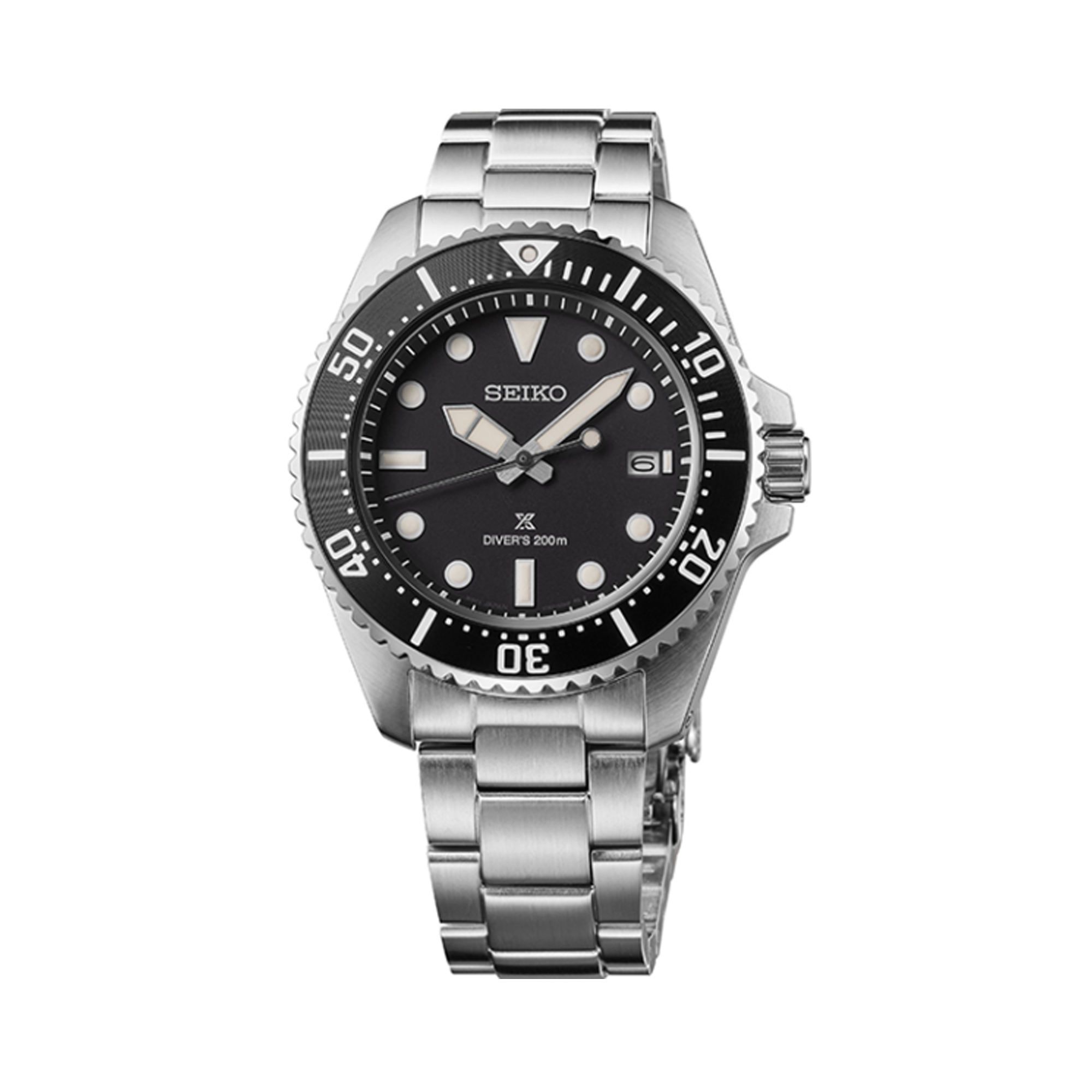 Seiko Prospex Men's 41mm Stainless Steel Solar Watch SNE597P
