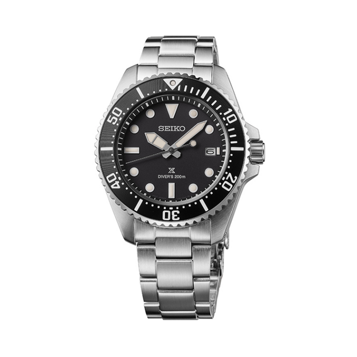 Seiko Prospex Men's 41mm Stainless Steel Solar Watch SNE597P