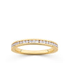 Everlasting 0.25ct TW Lab-Grown Diamond Channel Set Wedding Band in 18ct Yellow Gold