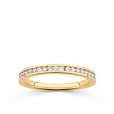 Everlasting 0.25ct TW Lab-Grown Diamond Channel Set Wedding Band in 18ct Yellow Gold