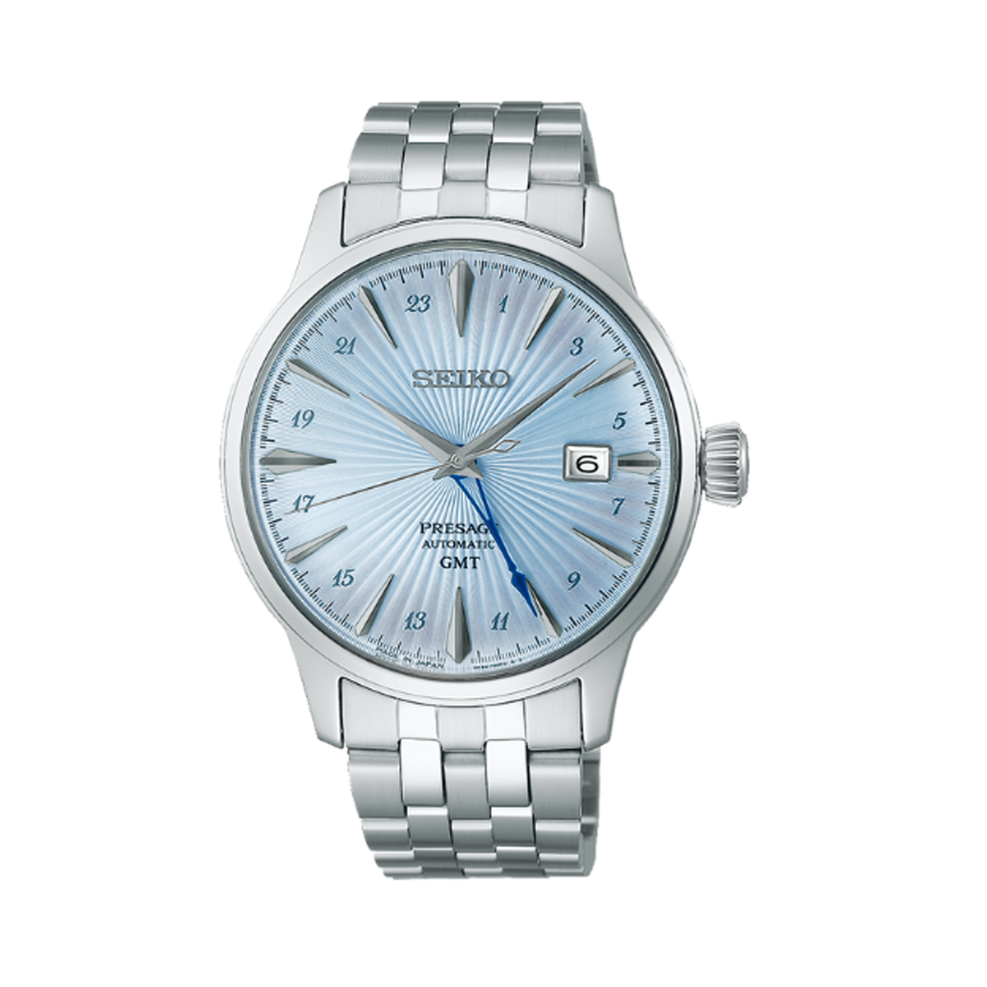 Seiko Presage Men's 40.50mm Automatic GMT Watch SSK037J