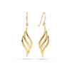 Twist Drop Earrings in 9ct Yellow Gold
