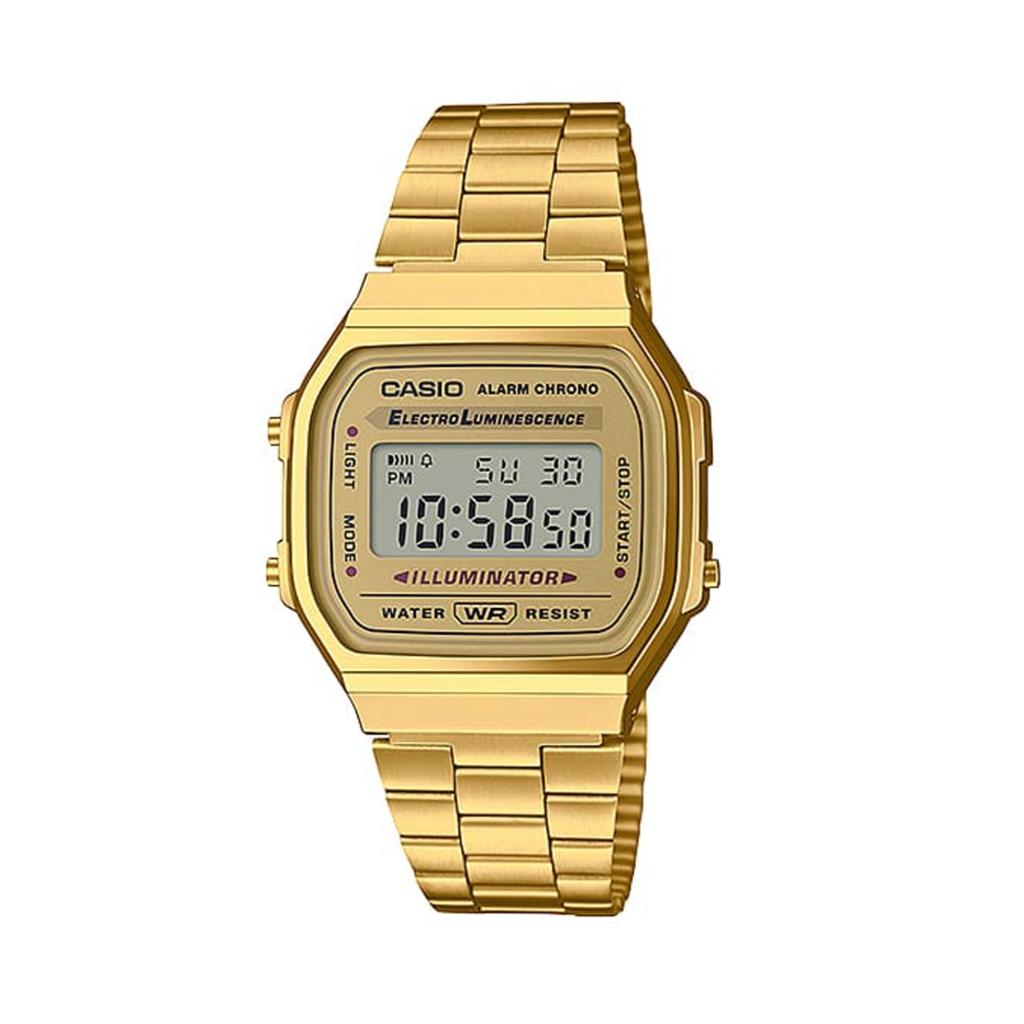 Casio Vintage Gold Plated Quartz Watch A168WG-9
