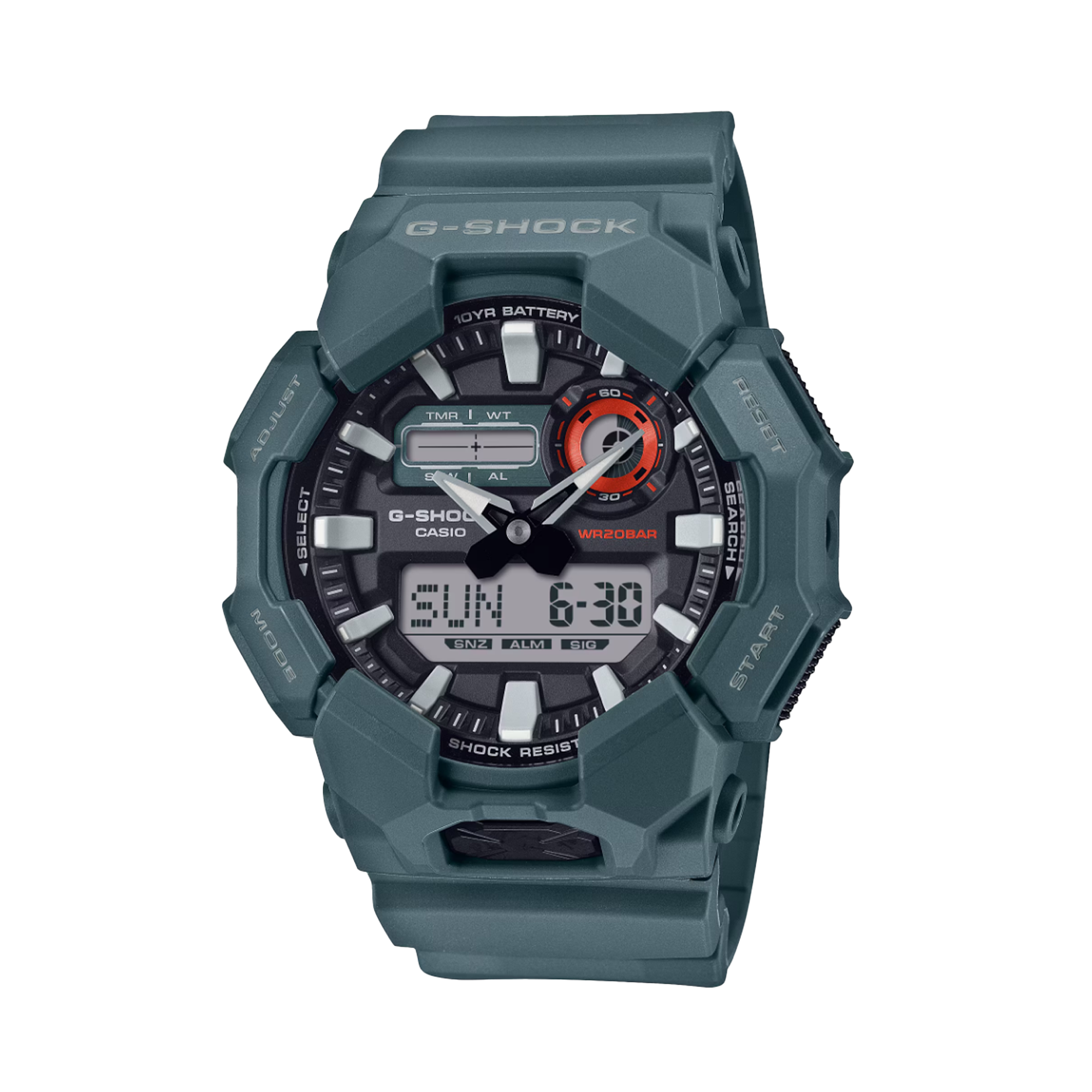 Casio G-SHOCK Men's Resin Analogue Digital Watch GA010-2AD