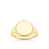 Round Signet Ring in 9ct Yellow Gold