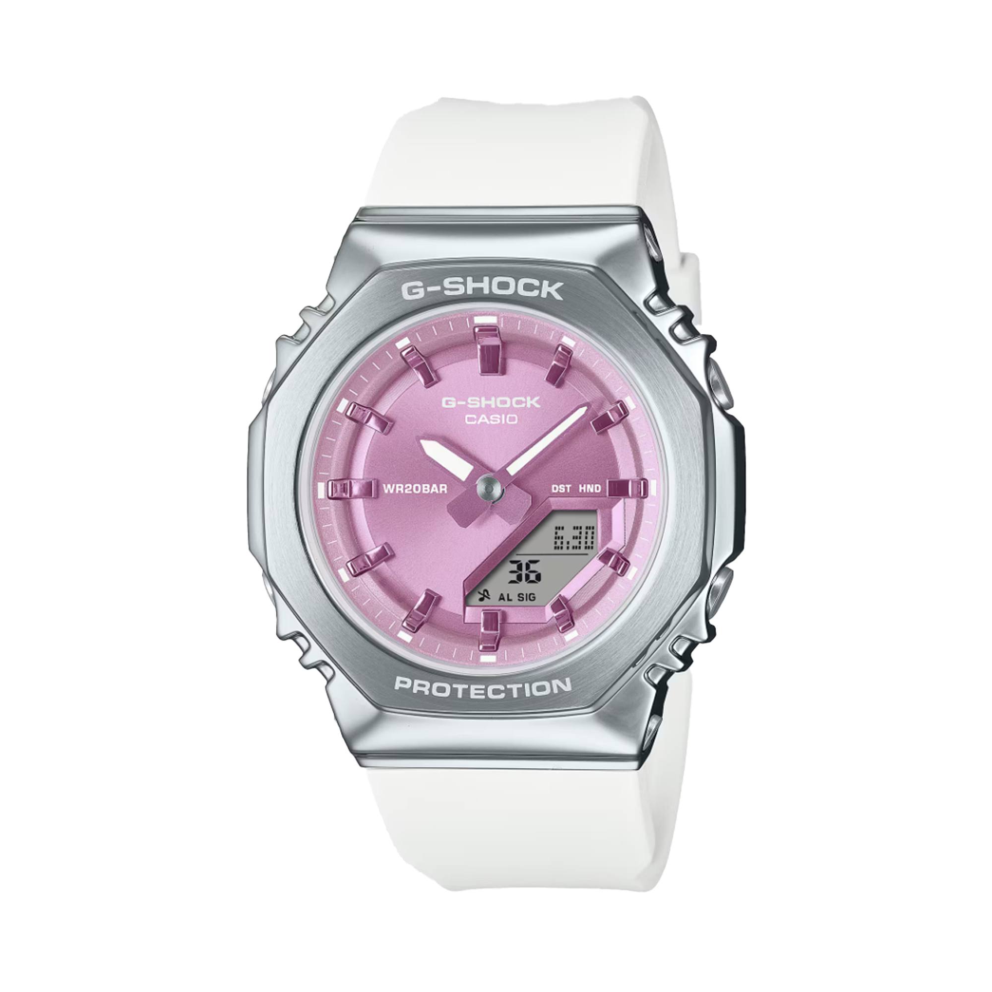 Casio G-SHOCK Stainless Steel Analogue Digital Watch GMS2110-7A6