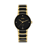 Rado Centrix Women's 35mm Ceramic & Yellow PVD Quartz Watch R30 039 712