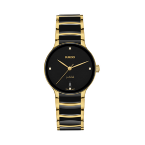 Rado Centrix Women's 35mm Ceramic & Yellow PVD Quartz Watch R30 039 712