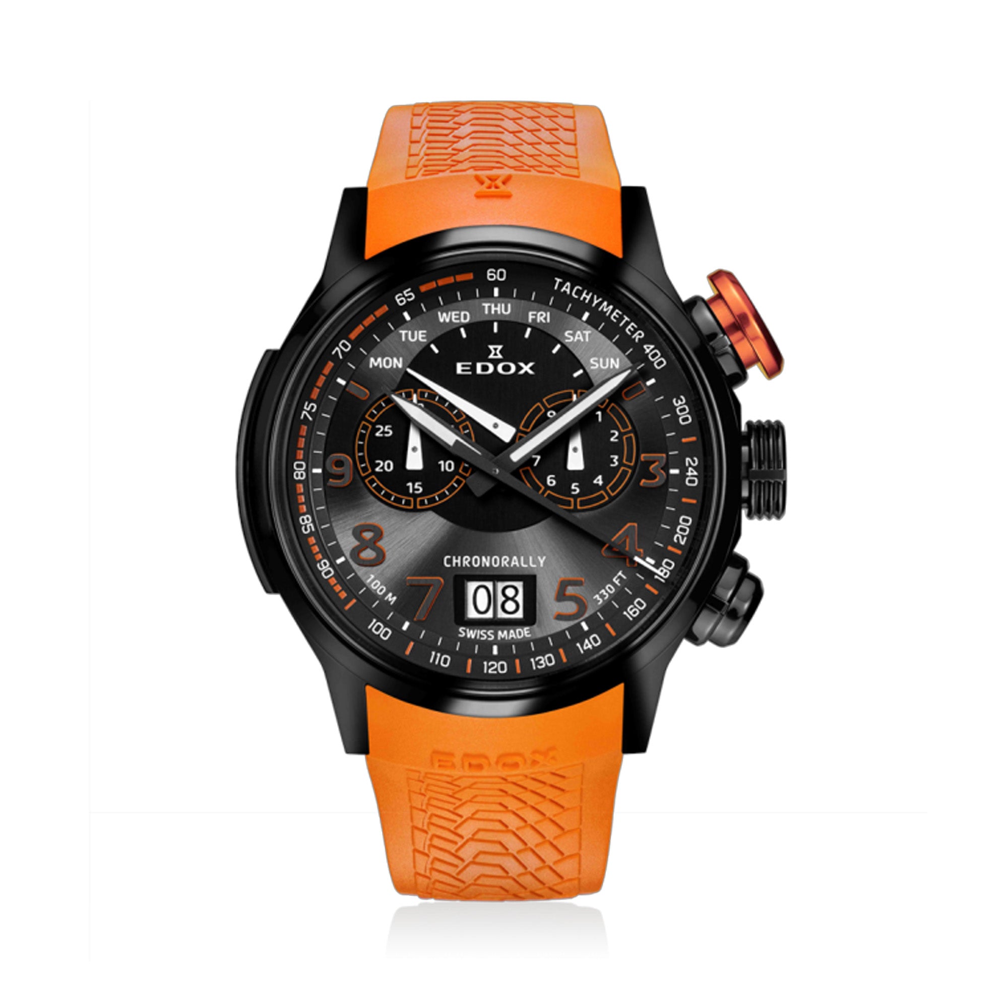 Edox Chronorally Quartz Chronograph Men's 45mm Watch 38001TINNO3NO3