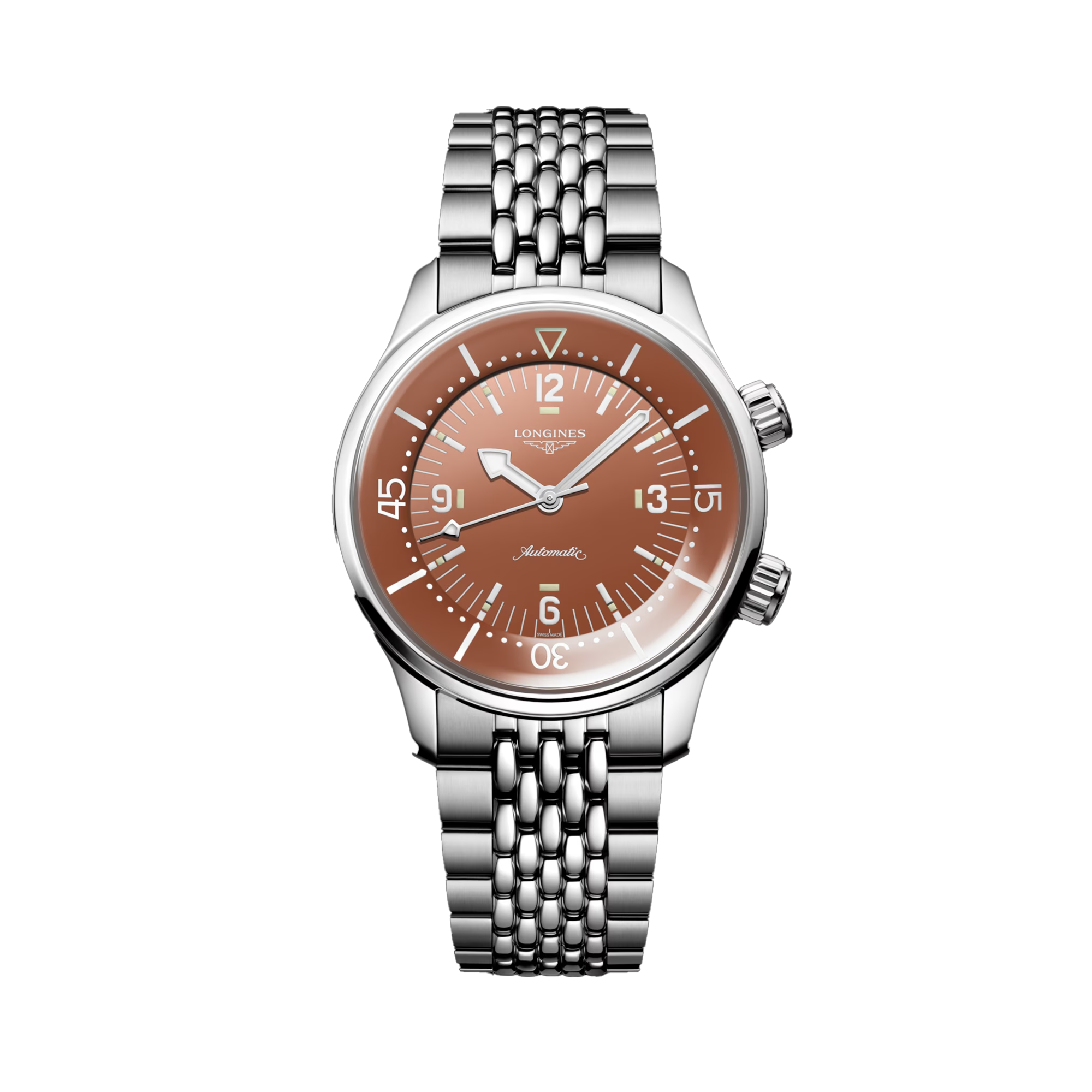 Longines Heritage 39mm Stainless Steel Automatic Watch L3.764.4.96.6