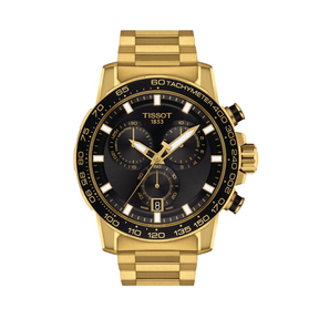 Tissot Supersport Chrono Men's 45.50mm Gold PVD Quartz Chronograph Watch T125.617.33.051.01