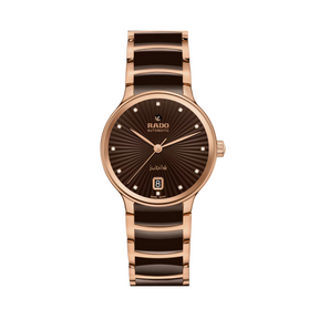 Rado Centrix Women's 35mm Automatic Ceramic & Rose PVD Watch R30 037 732